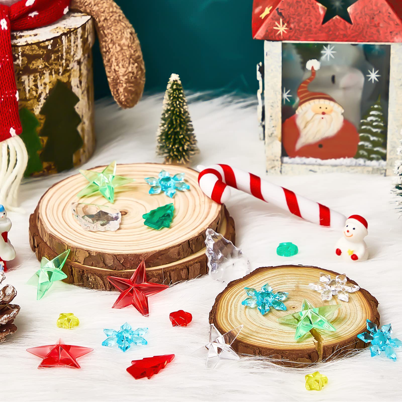 Amazon.co.jp: 240個 ミニアクリルスターオーナメント ミニクリスマス